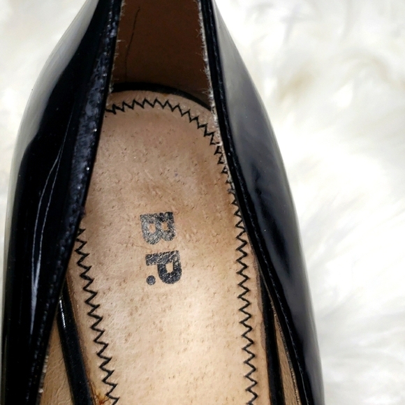 Nordstrom BP Peekaboo Black Patent Peep toe - Picture 5 of 10